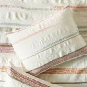 Anthropologie Jess Feury Woven Sunstreak Standard Sham Single
